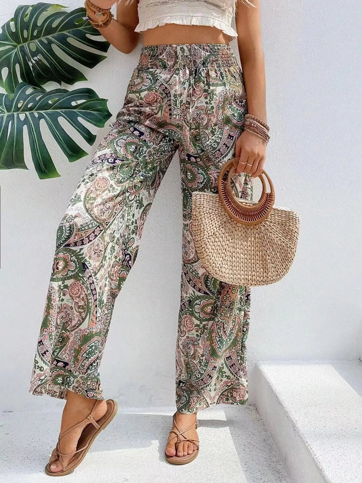 Olivia™ | Vintage Printed Wide-leg Pants