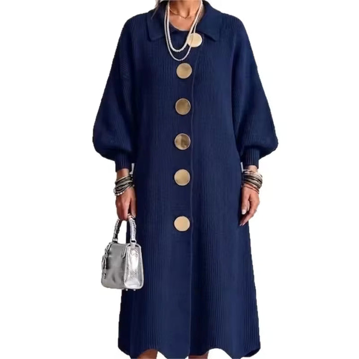 Sienna Long Sleeve Button-Down Knit Dress