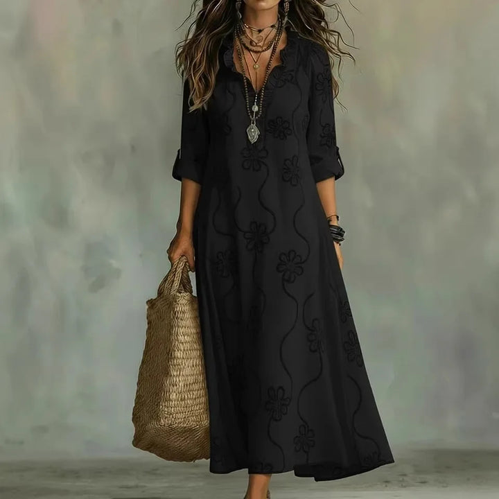 Sienna™ | Summer Floral Dress with Tummy Camouflage