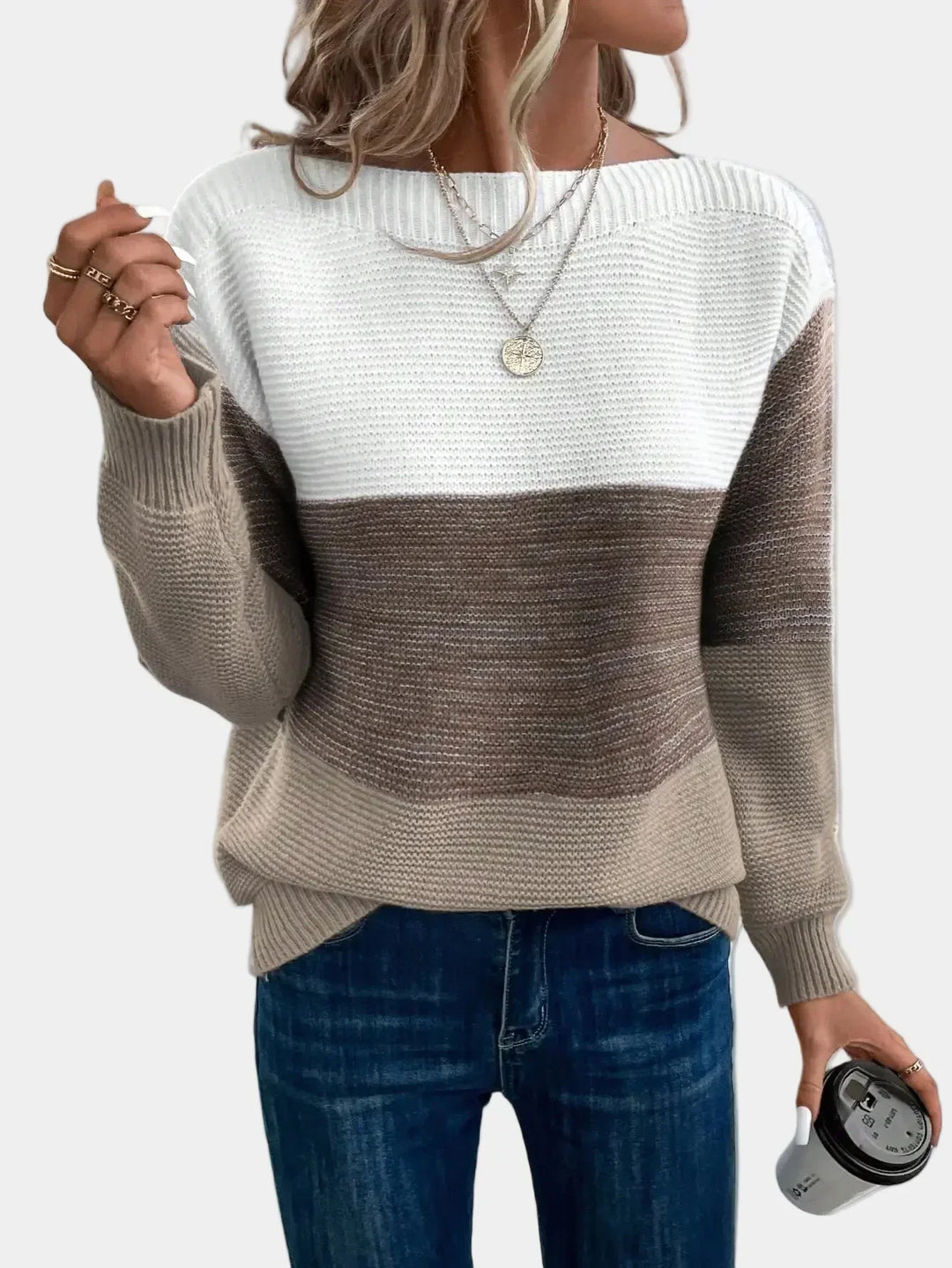 Cyraline | Stylish Ombre Knit Sweater