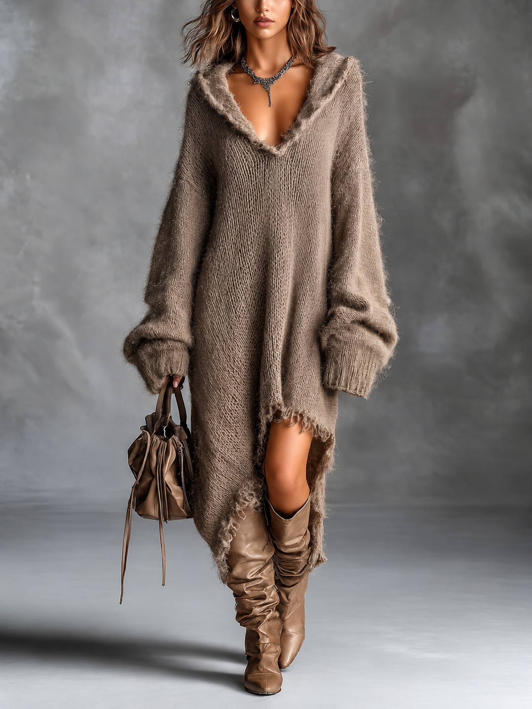 Hailey | Hooded Midi Dress