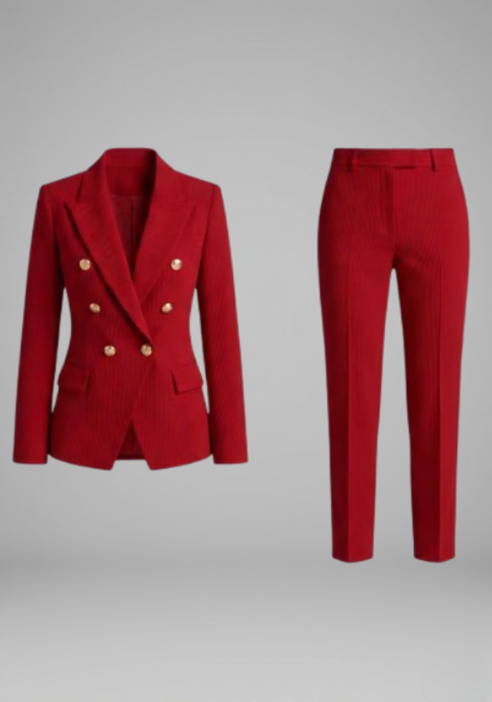 Gabrielle | Double-breasted blazer and trousers set