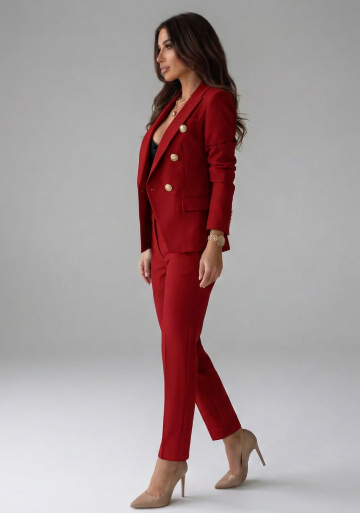 Gabrielle | Double-breasted blazer and trousers set