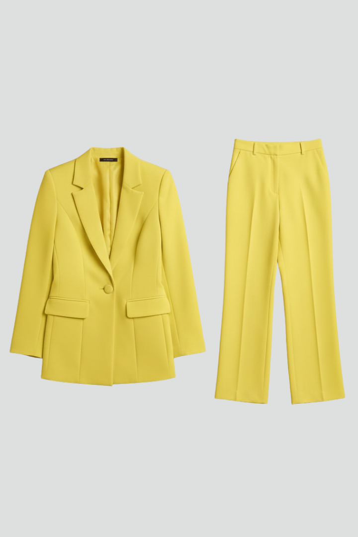 Suit Set – Structured Blazer and Wide-Leg Pants