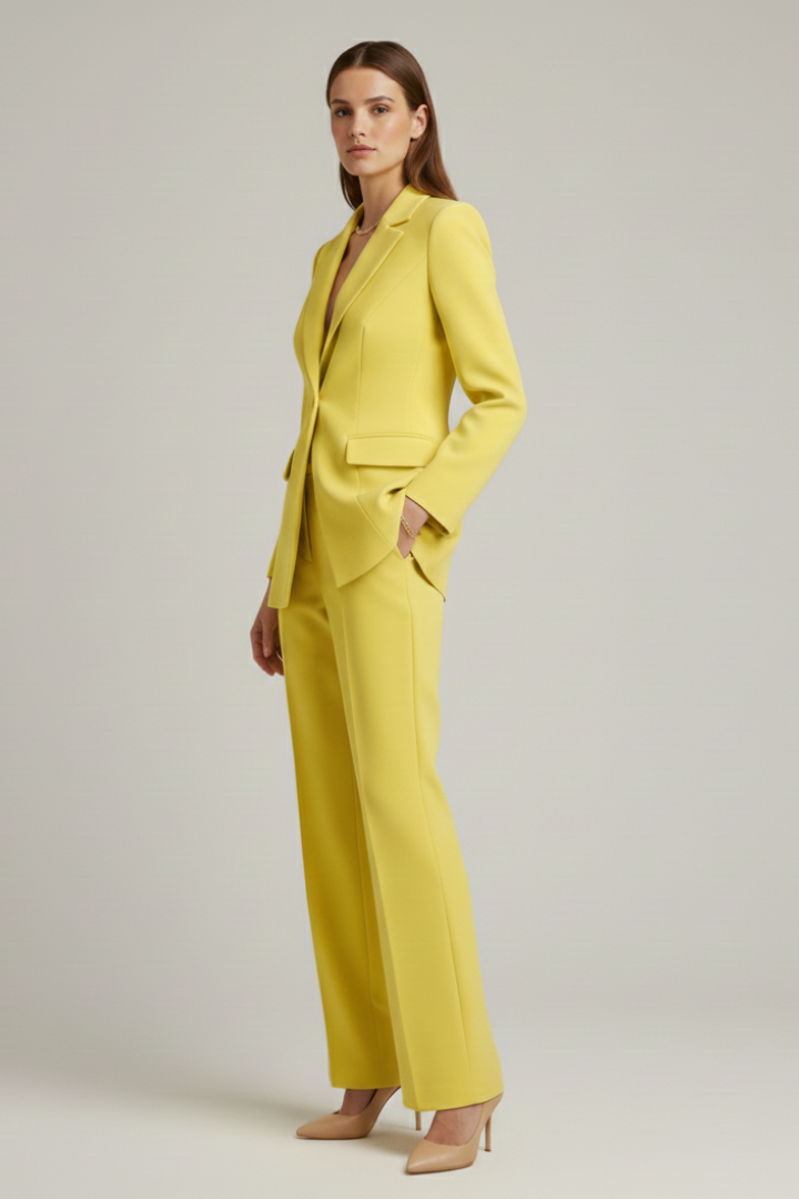 Suit Set – Structured Blazer and Wide-Leg Pants