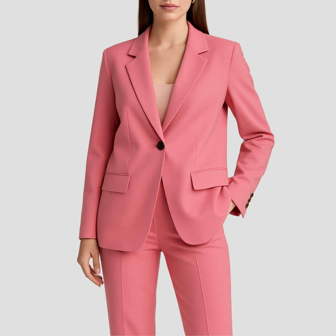 Valmira | Blazer and Straight Leg Pants Suit Set