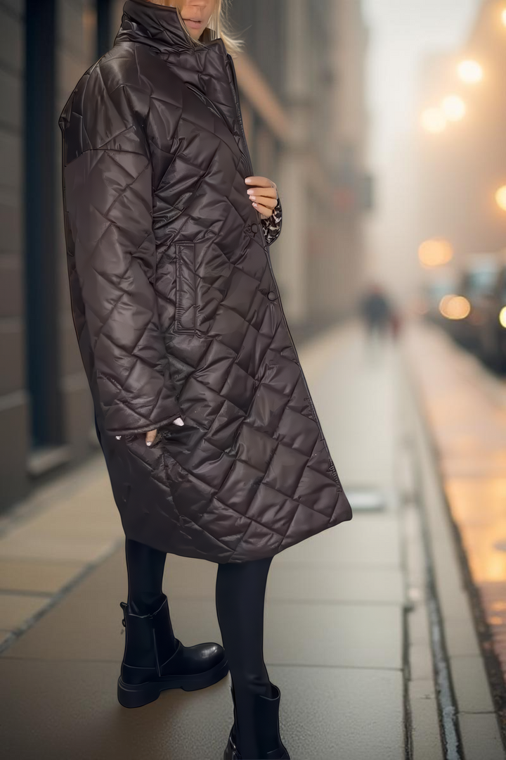 Beverly | Leopard-Lined Quilted Coat