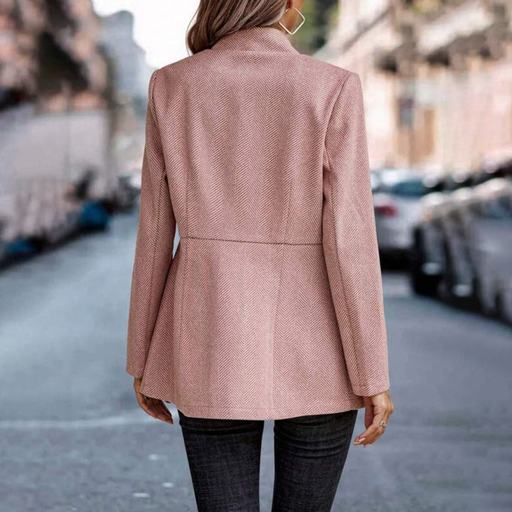 Amara | Pale Pink Textured Blazer