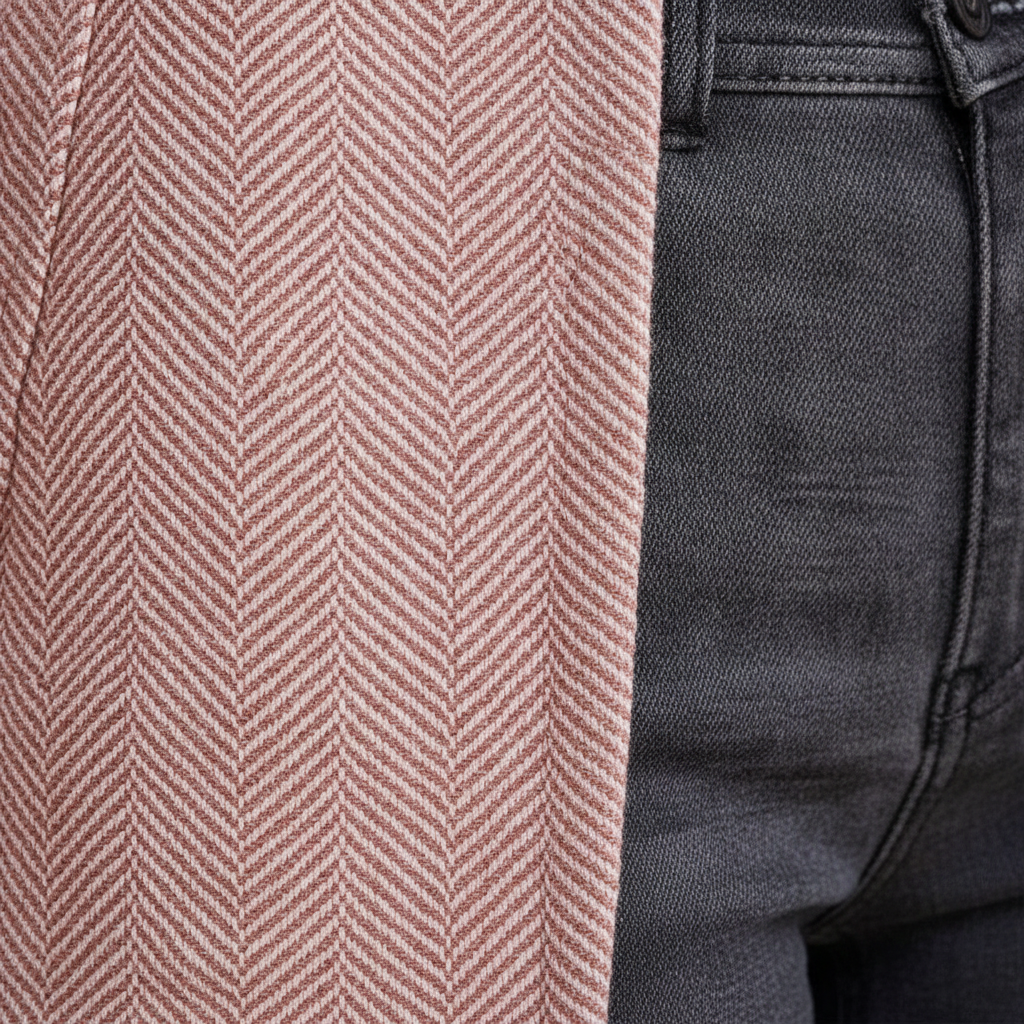 Amara | Pale Pink Textured Blazer