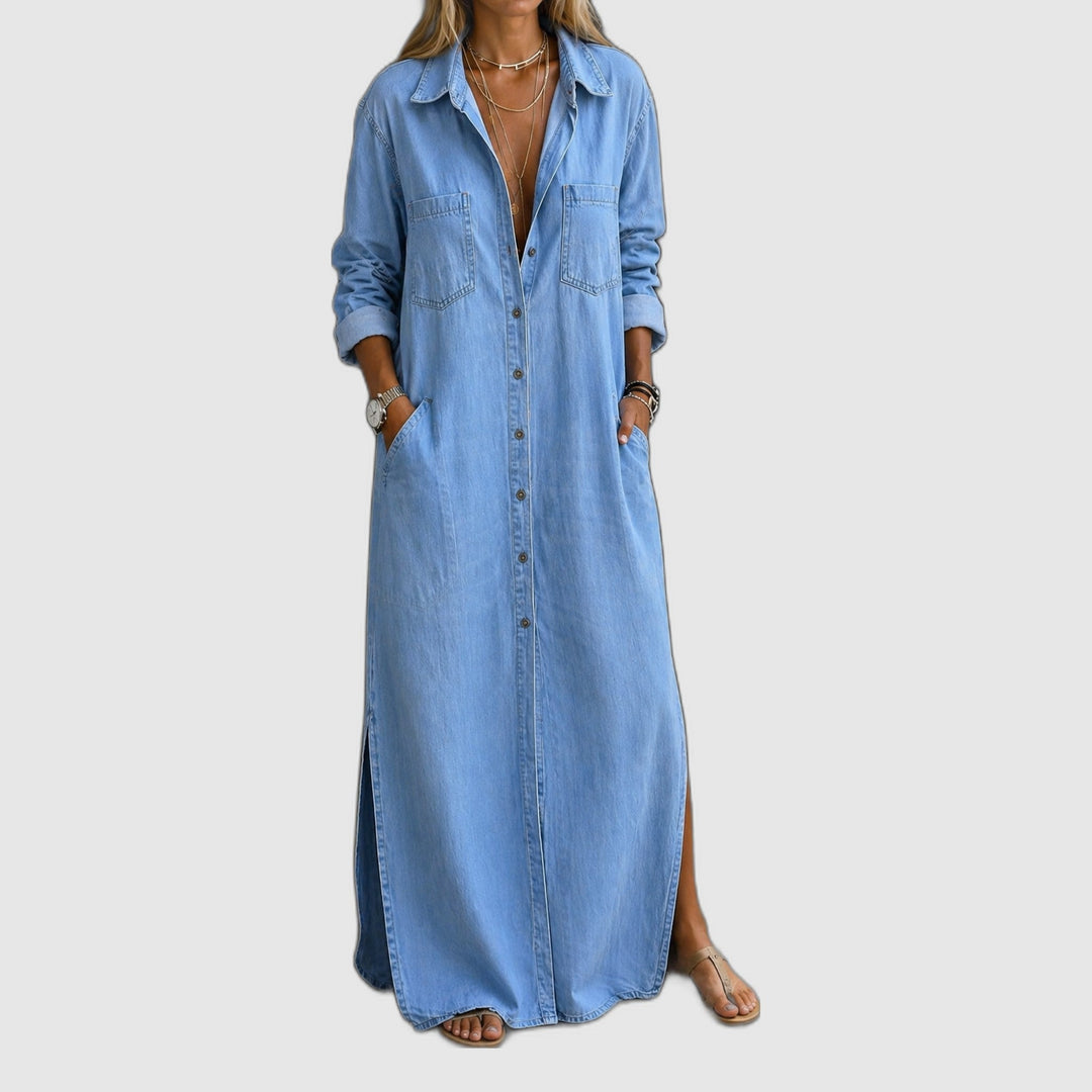 Andrea | Button-Down Denim Dress