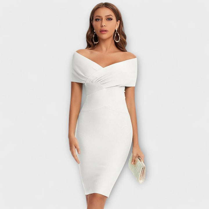 Livia™ | Elegant V-Neck Dress