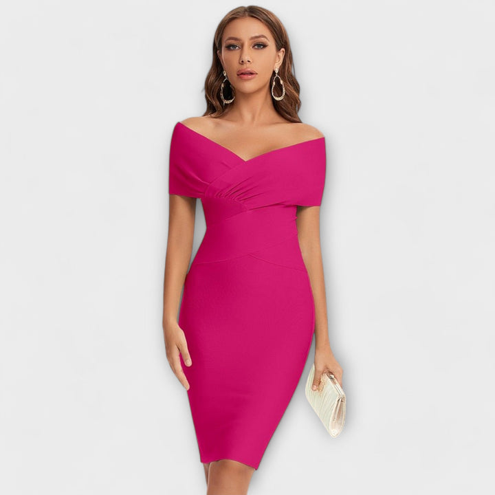 Livia™ | Elegant V-Neck Dress