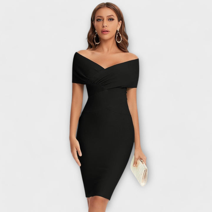 Livia™ | Elegant V-Neck Dress