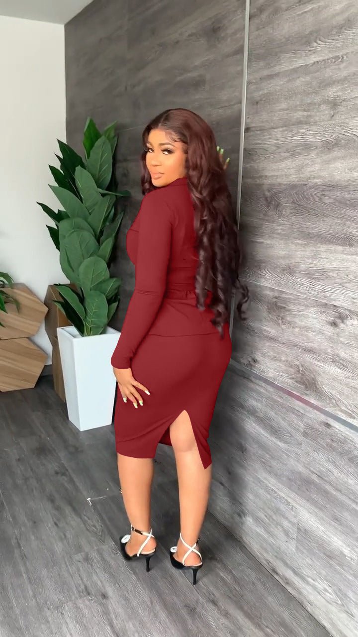 Élodie | Fitted blazer and pencil skirt set