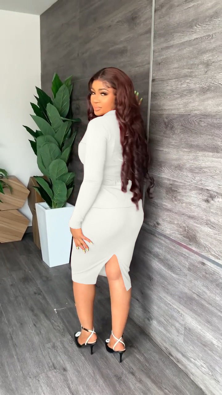 Élodie | Fitted blazer and pencil skirt set