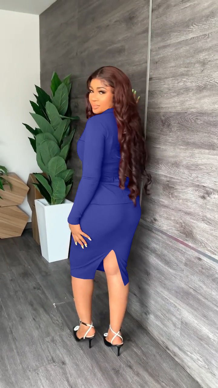 Élodie | Fitted blazer and pencil skirt set