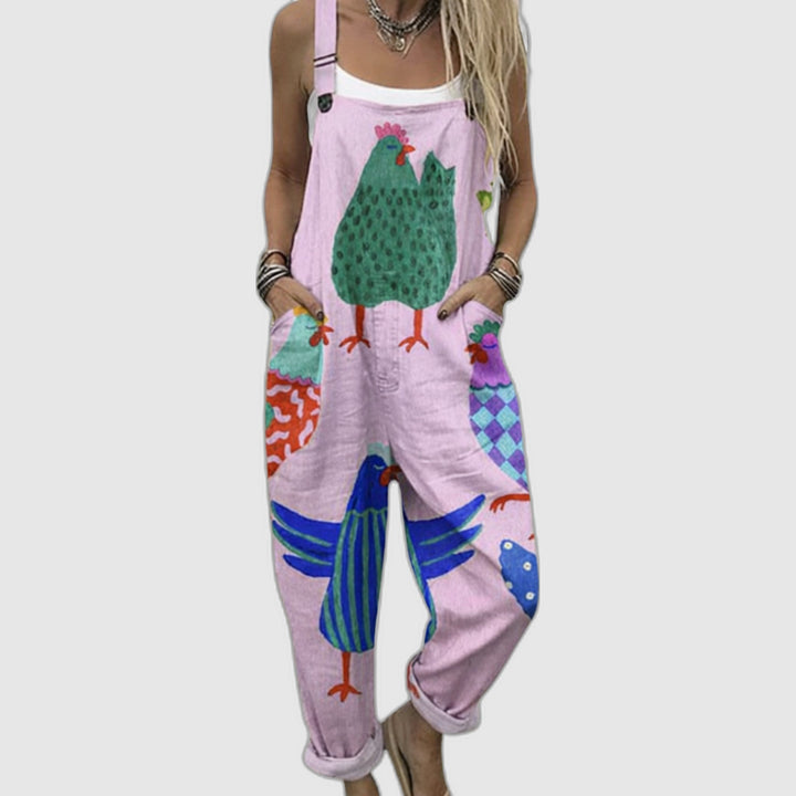 Comfort | Wide-Leg Jumpsuit with Creative Print