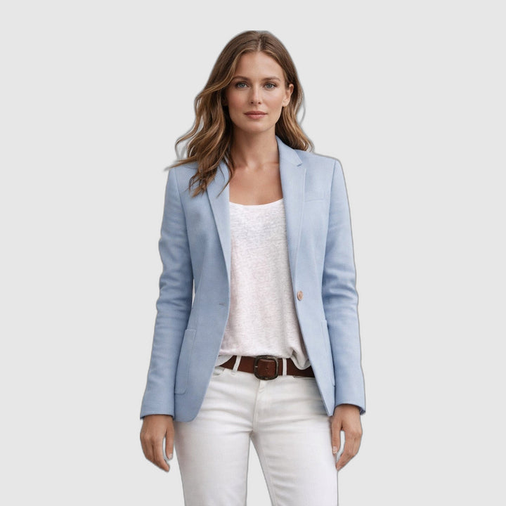 Élise | Fitted Blazer with One Button and Notched Lapels