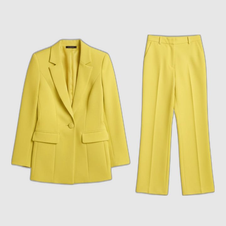 Suit Set – Structured Blazer and Wide-Leg Pants