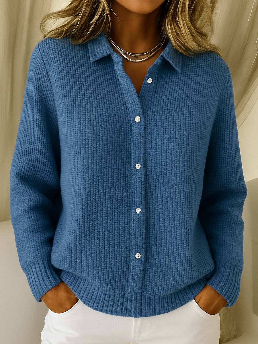 Maeve | Classic Buttoned Knit Cardigan
