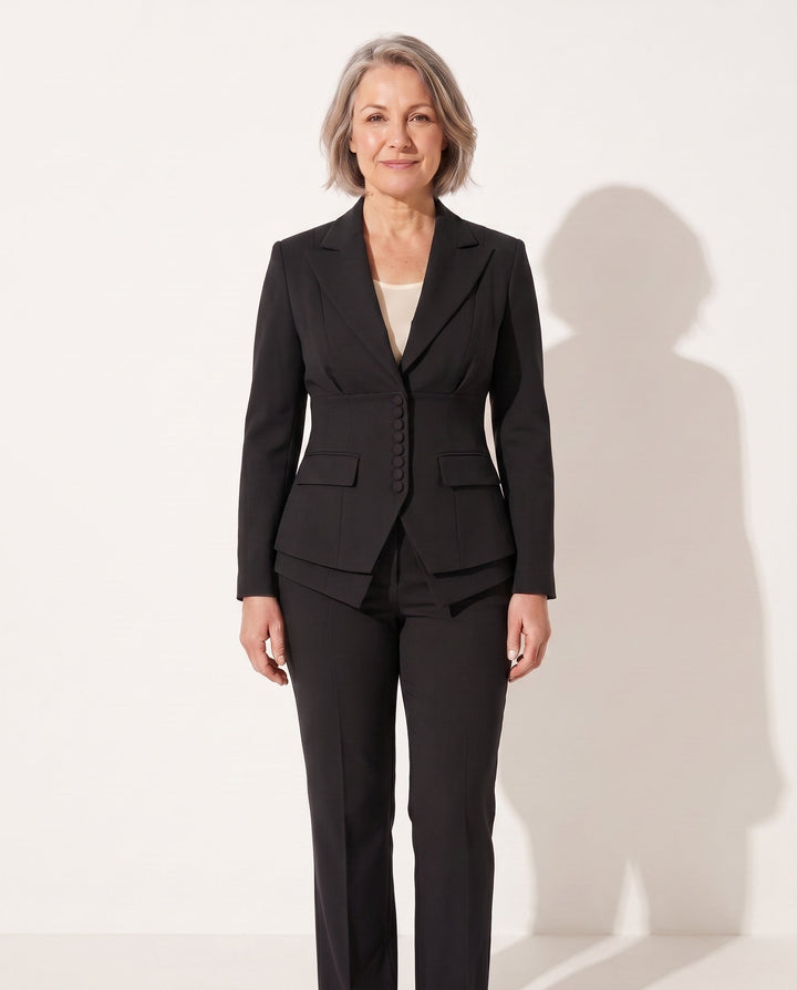 Anouk | Blazer and Wide Leg Trousers Suit