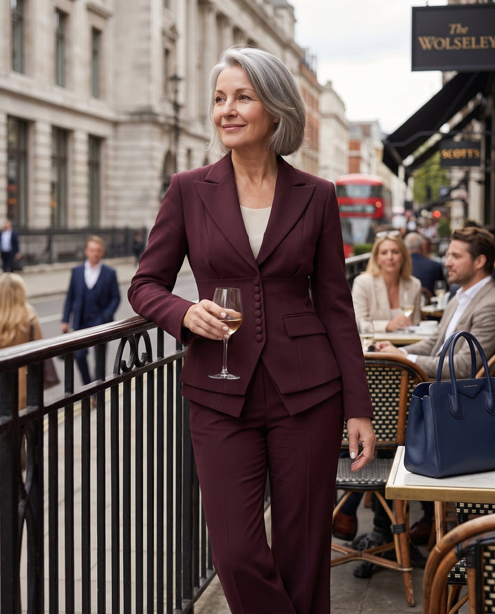 Anouk | Blazer and Wide Leg Trousers Suit
