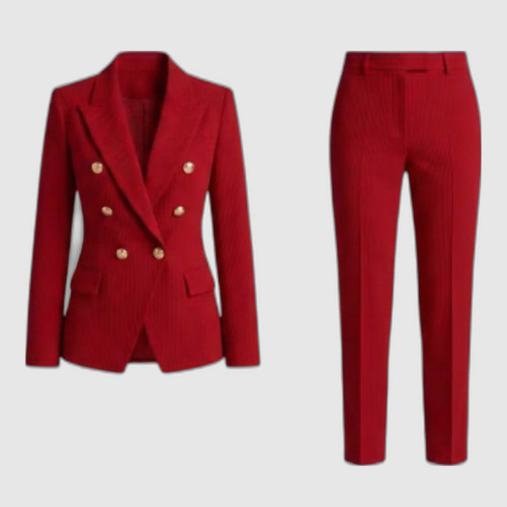 Gabrielle | Double-breasted blazer and trousers set