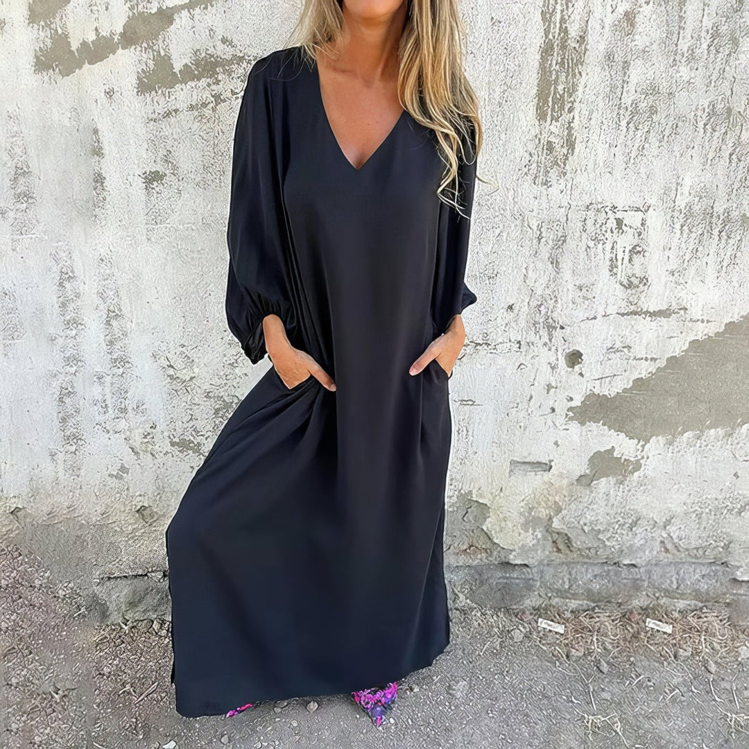 Elena™ | Long Boho Robe with Pockets