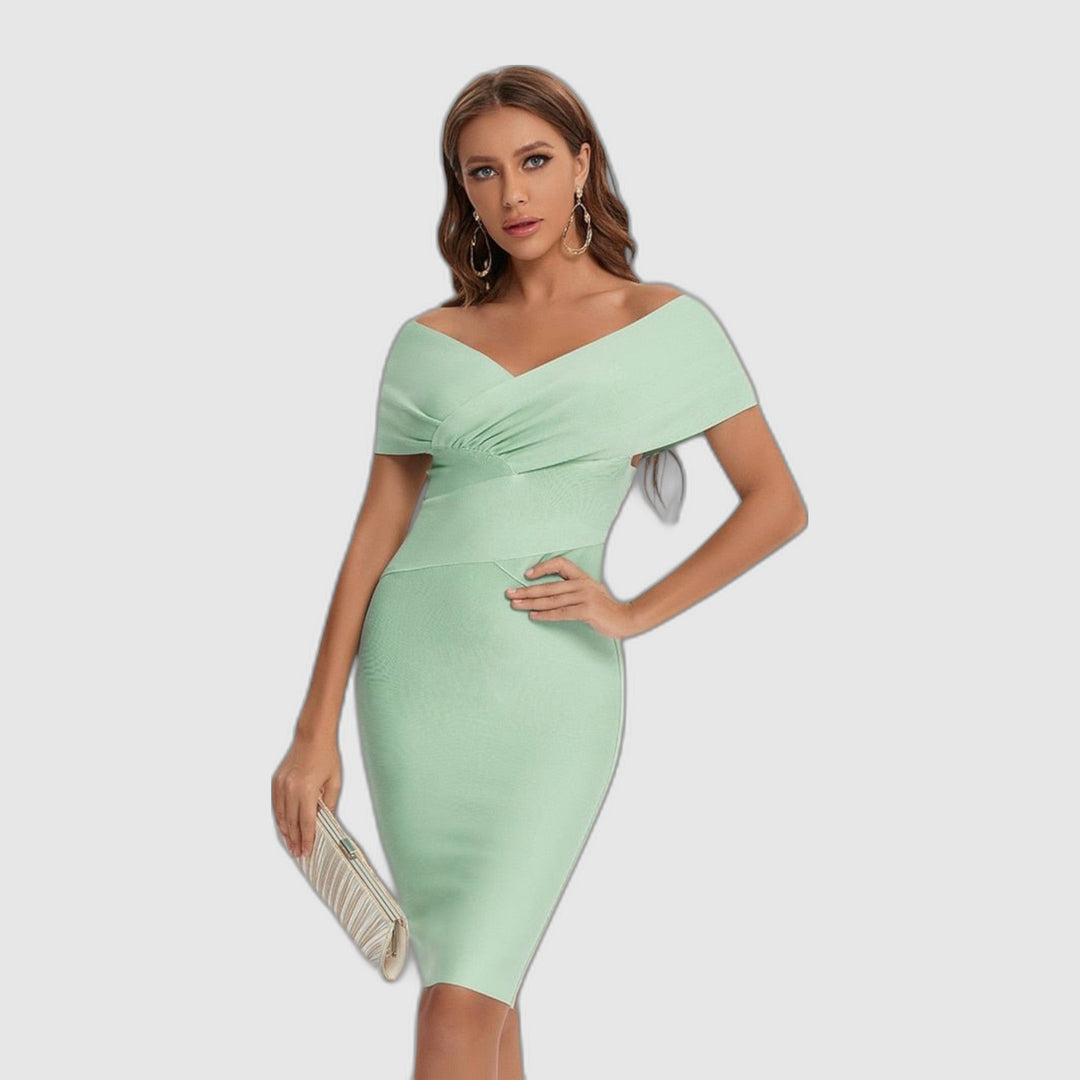Livia™ | Elegant V-Neck Dress