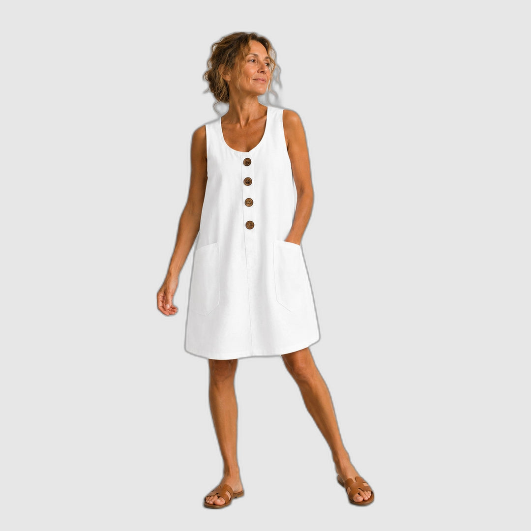 Macey - Cotton and Linen Summer Dress