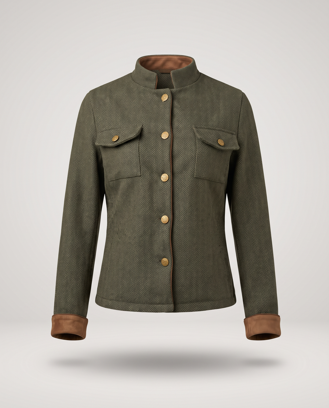 Octavie | Herringbone Military Jacket