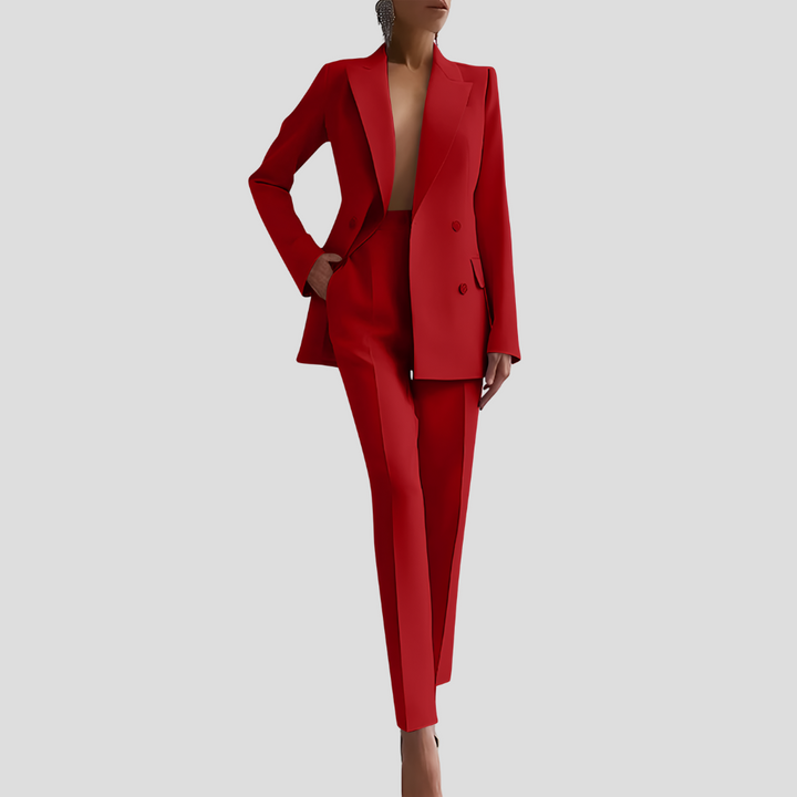 Ghislaine | Blazer and Velvet Pants Set