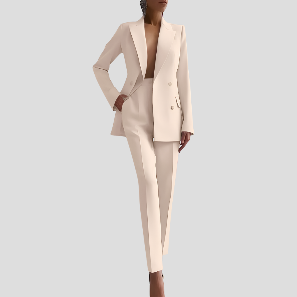 Ghislaine | Blazer and Velvet Pants Set