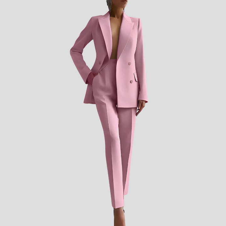 Ghislaine | Blazer and Velvet Pants Set