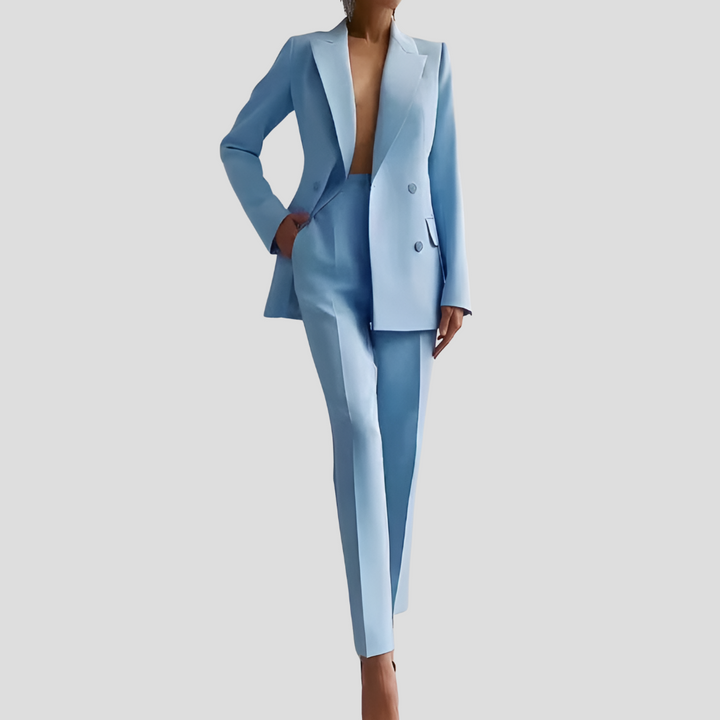 Ghislaine | Blazer and Velvet Pants Set