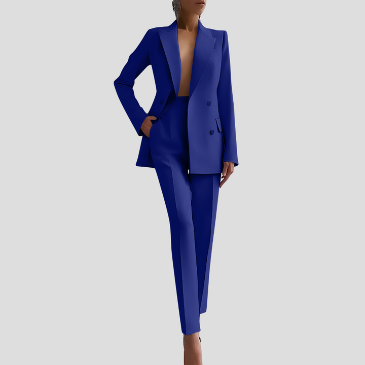 Ghislaine | Blazer and Velvet Pants Set