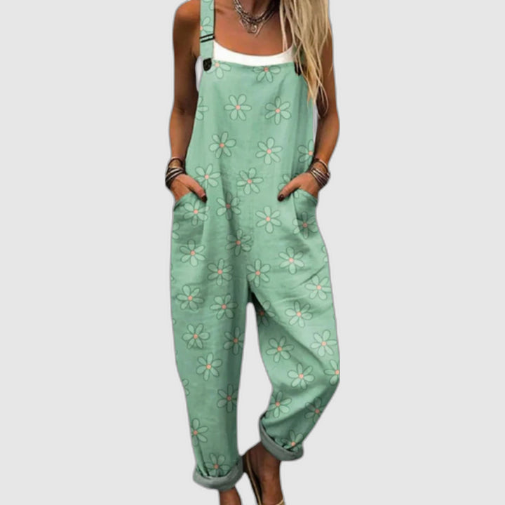 Loose Fit Printed Overalls – Comfort and Freedom