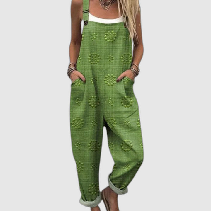 Wide-Leg Printed Jumpsuit