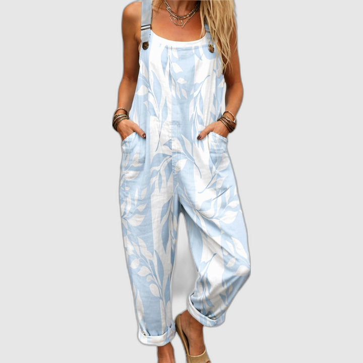 Comfortable Printed Overalls