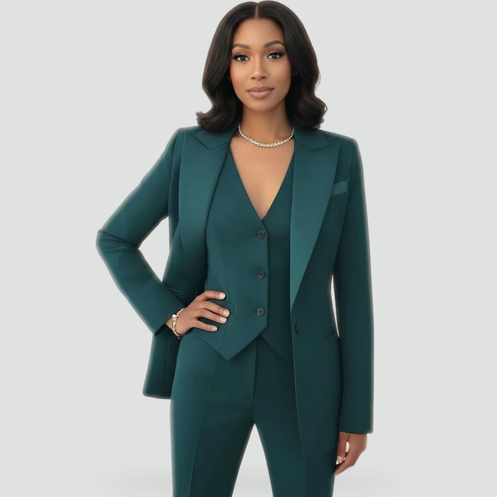 Elise | Three-Piece Set: Blazer, Vest, and Trousers