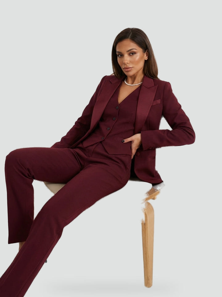 Elise | Three-Piece Set: Blazer, Vest, and Trousers