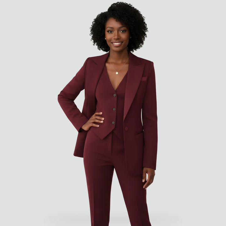 Elise | Three-Piece Set: Blazer, Vest, and Trousers