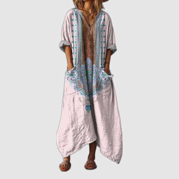 Valentina | Relaxed Maxi Dress with V-Neck