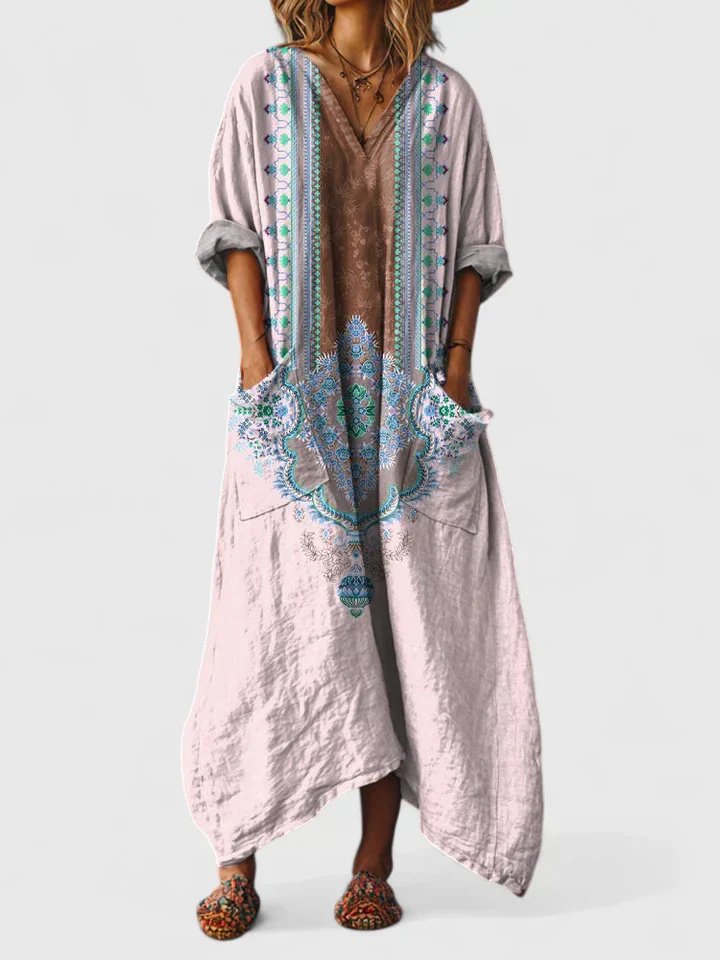 Valentina | Relaxed Maxi Dress with V-Neck