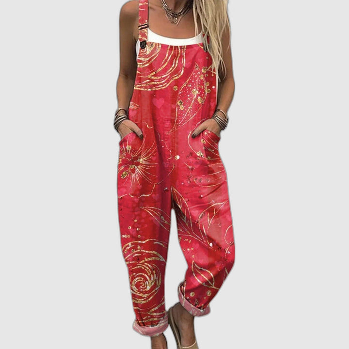 Wildflower | Casual Floral Print Overalls